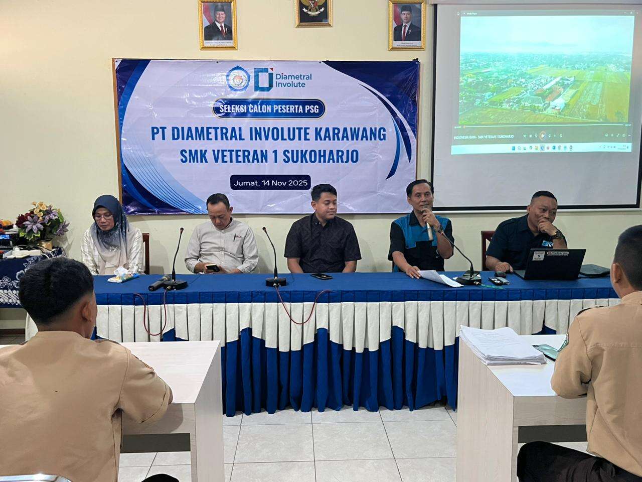 Seleksi Calon Peserta (PSG) PT. Diametral Involute Karawang di SMK Veteran 1 Sukoharjo 2025